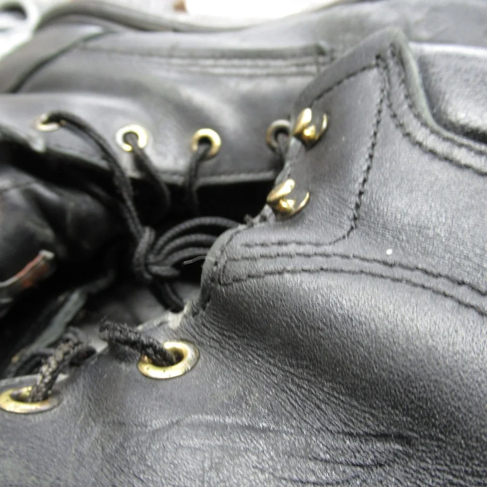 Red Wing Work Boots Mens 13 D Black Leather‎ Safety Steel Toe Lace-Up USA Made